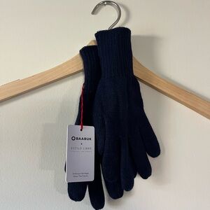 Baabuk Merino Wool Navy Gloves